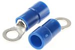 RS PRO Insulated Crimp Ring Terminal, M3.5 Stud Size, 1.5mm² to 2.5mm² Wire Size, Blue