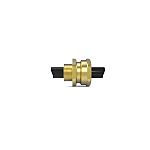 Hawke 501/421 Series Brass Brass Cable Gland, M25 Thread, 13mm min., 20.2mm max., IP66, IP67, IP68
