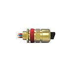 Hawke ICG/653/UNIV Series Brass Brass Cable Gland, M20 Thread, 9.5mm min., 16mm max., IP66, IP67, IP68