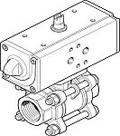 Festo Pneumatic 2 port Actuated Ball Valve - Double Acting, 6 - 8.4bar Operating Pressure
