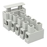 RS PRO Fused Terminal Block, 5-Way, 20A, 4 mm2 Wire, Screw Down Termination