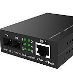 RS PRO RJ45, SFP Ethernet Media Converter, Single Mode, 10/100/1000Mbit/s 10km