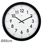 Orium Black Analog Wall Clock, 55cm Diameter