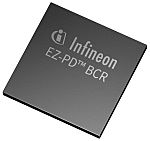 Infineon CYPD3177-24LQXQT, USB Controller, 1Mbps, USB C, 3 to 24.5 V, 24-Pin QFN