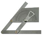 0 - 180° Imperial, Metric  Vernier  Bevel Angle Protractor, 160 mm Stainless Steel Blade