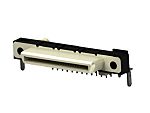 TE Connectivity, 6658751 0.8mm Pitch Connector Backplane Connector, Receptacle, Right Angle, 4 Row, 50 Way, 6658751