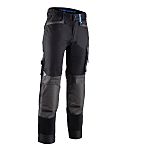 Coverguard 5CAP010 Black Unisex's Cotton, Polyester Stretchy Trousers 34.2-36.2in, 87-92cm Waist