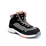 Honeywell Safety Coral Mid Black, Grey ESD Safe Non Metallic Toe CappedWomen's Safety Boots, UK 5, EU 38
