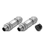 Schneider Electric Circular Connector, 4 Contacts, M12 Connector, Male, Lexium Series