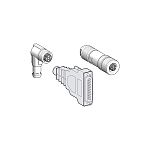 Schneider Electric Circular Connector, 4 Contacts, M12 Connector, Male and Female Contacts, Lexium Series