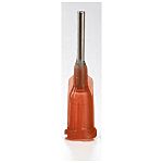 OK International Amber Needle Nozzle Dispensing Tip, 15 Gauge