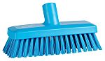 Vikan Broom, Blue With Polyester, Polypropylene, Stainless Steel Bristles for  for General Purpose