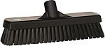 Vikan Broom, Black With Polyester, Polypropylene, Stainless Steel Bristles for Multipurpose Cleaning