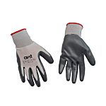 Guantes de Nylon Avit serie AVIT, talla 9, Gris, con recubrimiento de Nitrilo, Resistentes a la abrasión