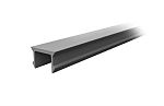 RS PRO Grey Polypropylene Cover Strip, 10mm Groove Size, 2m Length