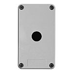 Schneider Electric Grey Fibreglass Harmony XAP Control Station Enclosure - 1 Hole 22mm Diameter