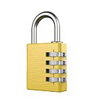 RS PRO Combination Aluminium Combination Padlock, Keyed Alike, 6mm Shackle, 13mm Body