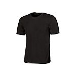 Camiseta de manga corta U Group, de 10 % viscosa, 90 % algodón, de color Negro, talla 3XL