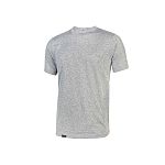 UPower Grey 10% Viscose, 90% Cotton Short Sleeve T-Shirt, UK- 3XL, EUR- 3XL