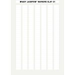 Brady LaserTab White Label Roll, 20mm Width, 8mm Height, 10080Per Roll Qty