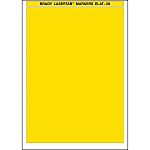 Brady LaserTab Yellow Label Roll, 210mm Width, 297mm Height, 25Per Roll Qty