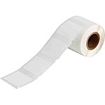 Brady R5000 White Label Roll, 38.1mm Width, 31.75mm Height, 250Per Roll Qty