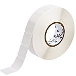 Brady R4300, R7950 White/Transparent Label Roll, 38.1mm Width, 38.1mm Height, 2500Per Roll Qty