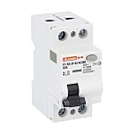 Lovato P1RD Residual Current Circuit Breaker, 63A, 2P Pole, 300mA, Type AC, 230V ac