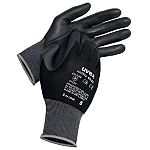 uvex unilite 6605 Black Elastane, Polyamide Breathable Work Gloves, Size 9, NBR Coating