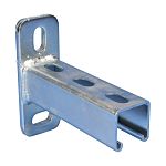 nVent CADDY Steel Slotted DIN Rail, A Compatible, 450mm x 45mm x 125mm