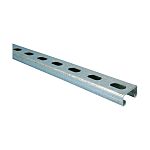 nVent CADDY Steel Slotted DIN Rail, C Compatible, 3000mm x 41mm x 21mm