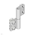 Bosch Rexroth Die-Cast Aluminium Flag Hinge, Bolt-on Fixing, 85mm x 102mm x 10mm
