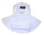 Sundstrom R06-5001 White PETG, Polypropylene Coated Non-Woven Polypropylene Protective Hood