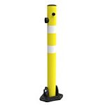 RS PRO White, Yellow PVC Parking Barrier