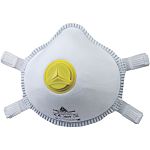 Delta Plus M1300V Series Disposable Respirator for General Purpose Protection, FFP2, Valved, Moulded, 10Each per Package