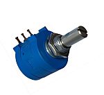 RS PRO 1kΩ Rotary Potentiometer 10-Turns 1-Gang Bushing Mount