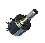 RS PRO 5kΩ Rotary Potentiometer 5-Turns 1-Gang Bushing Mount