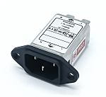 RS PRO 3A, 250 V ac Socket Chassis Mount IEC Inlet Filter, Faston