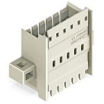 Wago Panel Feedthrough Male Connector Male 4-Port 4-Position, 2091-1634/024-000