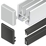 Bosch Rexroth Aluminium, Die Cast Aluminium End Cap, 45x45x27mm 45 x 45 mm Strut Profile