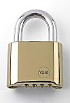 Yale1 Combination Brass Combination Padlock, 40mm Body
