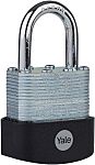 Yale1 Padlock Weatherproof Padlock, 6mm Shackle, 47mm Body