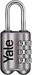 Yale1 Combination Combination Padlock, 3mm Shackle, 23mm Body