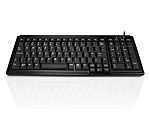 Ceratech Wired PS/2, USB Compact Keyboard, QWERTY (UK), Black