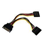 StarTech.com Male SATA Power to Female SATA Power  Cable, 6in
