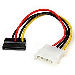 StarTech.com Male LP4 to Female SATA Power  Cable, 6in