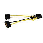 StarTech.com Male SATA Power to Female PCIe  Cable, 6in