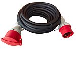 RS PRO 10m 1 Socket CEE Extension Lead, 400 V, IP44