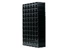 RS PRO 60 Drawer Storage Unit, Polystyrene, 560mm x 338mm x 133mm, Black, Transparent