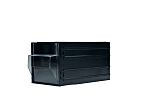 RS PRO 1 Drawer Unit, Polystyrene, 112mm x 112mm x 133mm, Black, Transparent